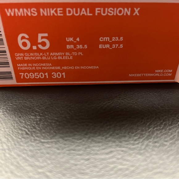 Women’s Nike Dual Fusion - Brand new in box - Size 6.5 - Picture 8 of 8
